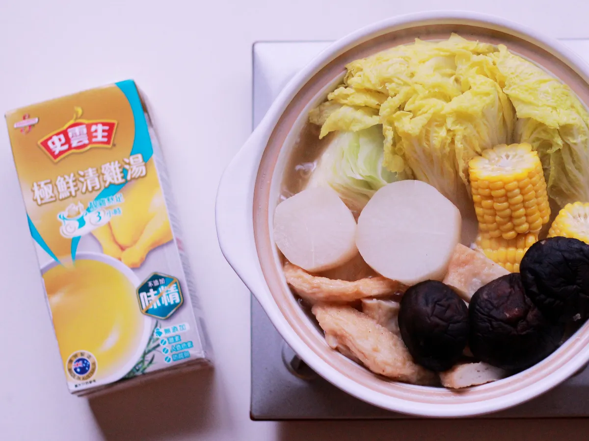 史雲生極鮮清雞湯料理＿日式關東煮鍋與極鮮清雞湯
